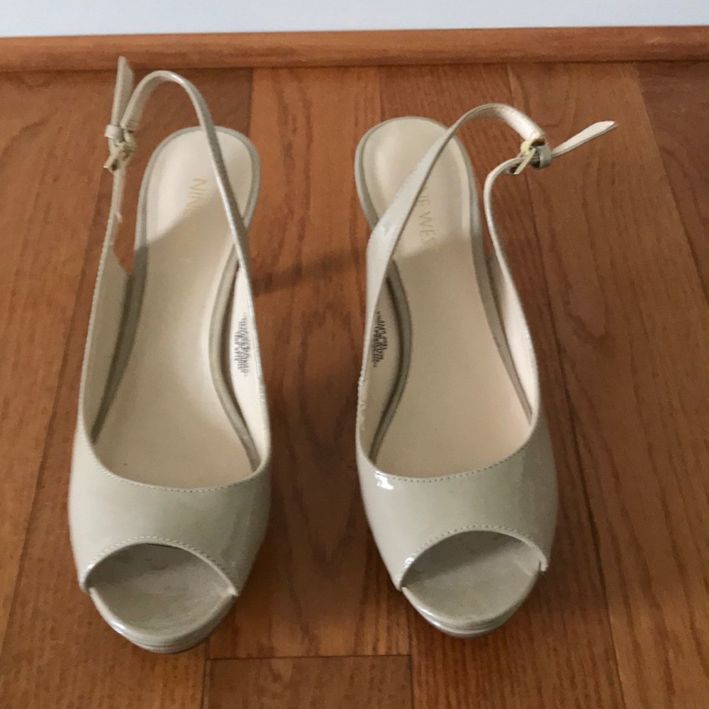 Nine West sling back heels - Picture 2 of 4